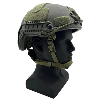 Casque Tactique Militaire – Modèle Haute Résistance avec Rails et Support NVG