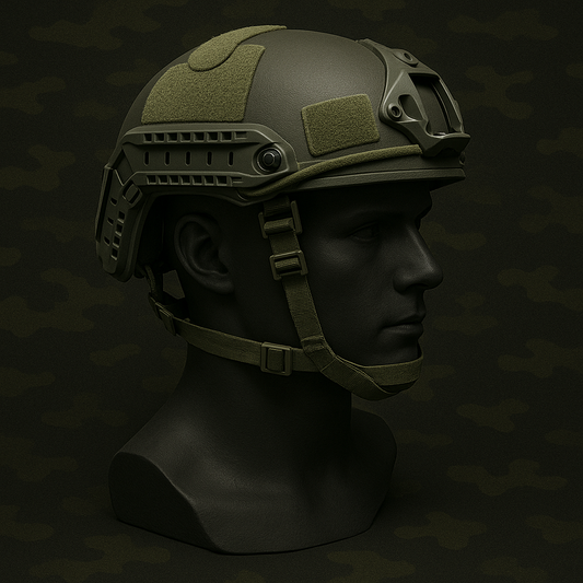 Casque Tactique Militaire – Modèle Haute Résistance avec Rails et Support NVG