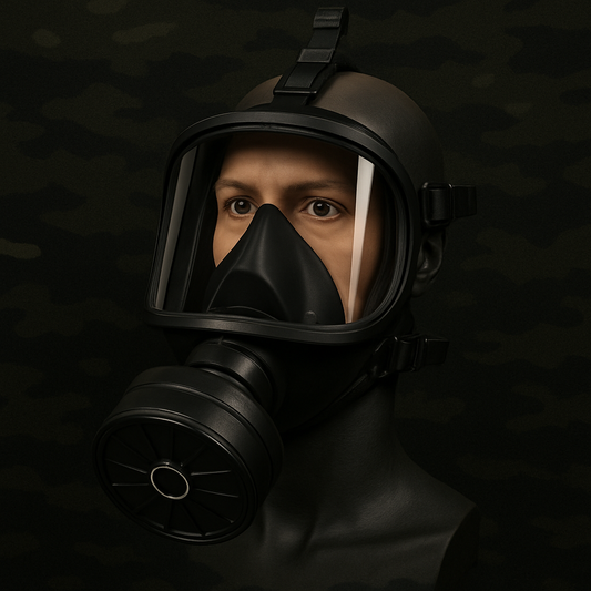 Masque de Protection Nucléaire, Chimique et Biologique – Filtration Haute Efficacité